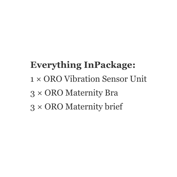 ORO Stillbirth Alarm Sensor Package for Pregnant Women