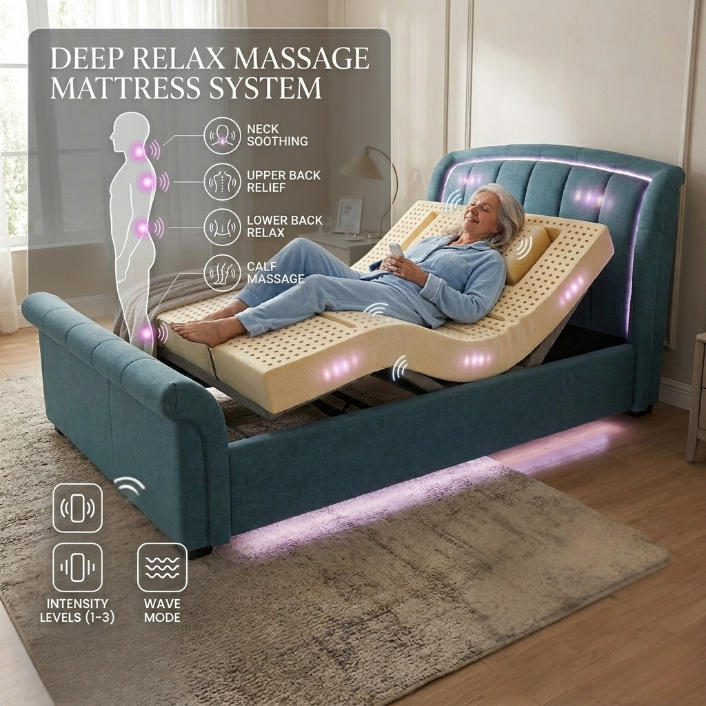 ORO Advanced Sleep Latex Mattress with Pressure Relief Comfort Recess