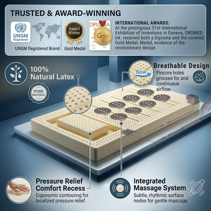 ORO Advanced Sleep Latex Mattress with Pressure Relief Comfort Recess