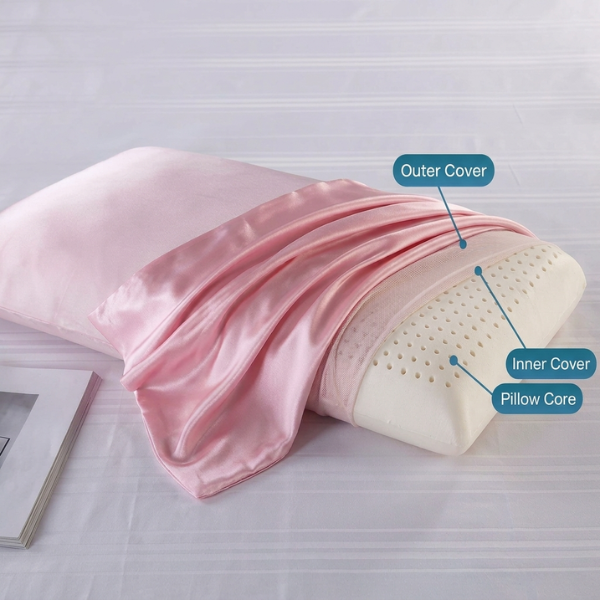 ORO Latex Pillow with Stillbirth Alarm & two silk Pillowcases