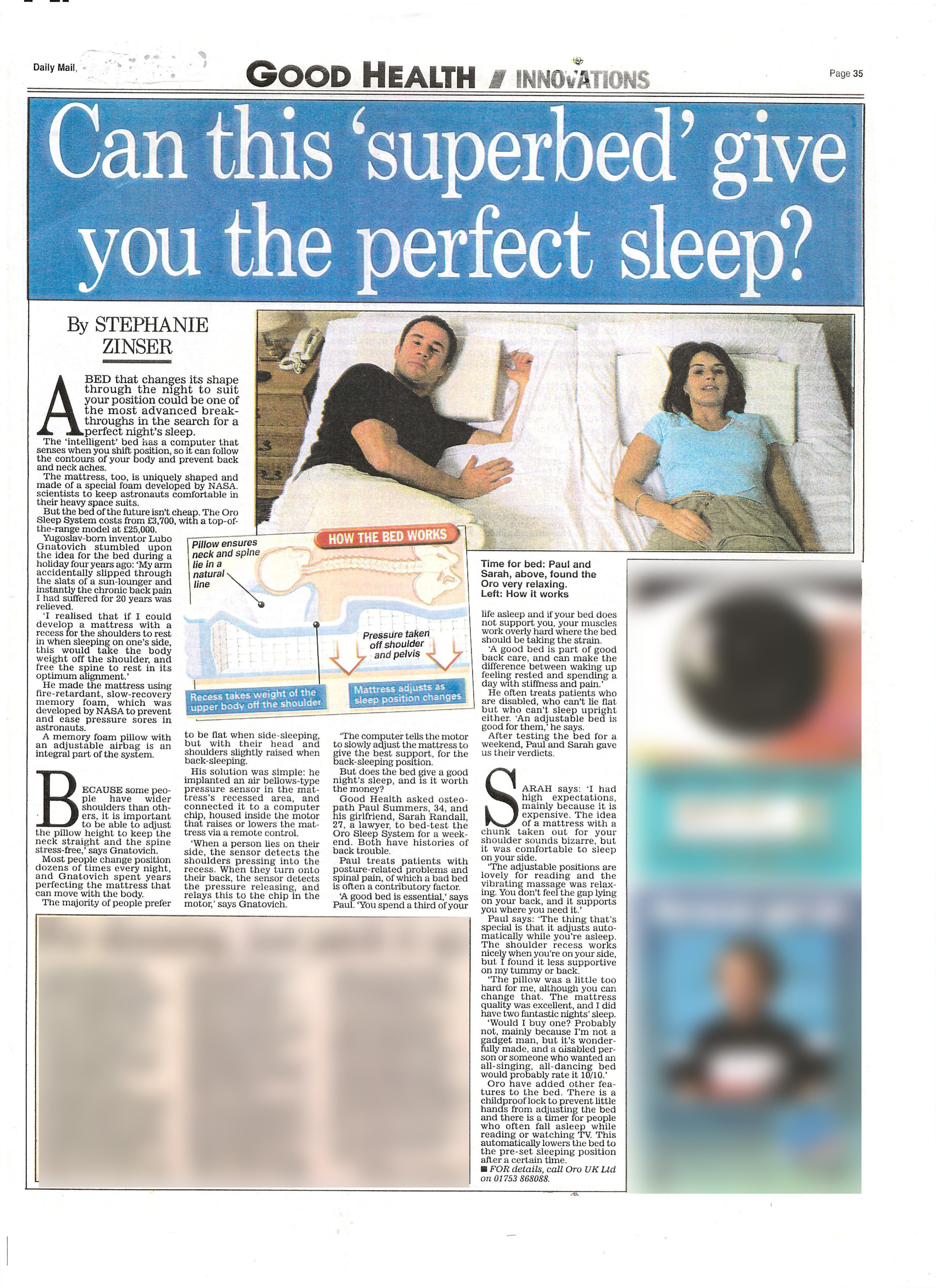Daily Mail - Good Health Innovations Daily Mail editorial